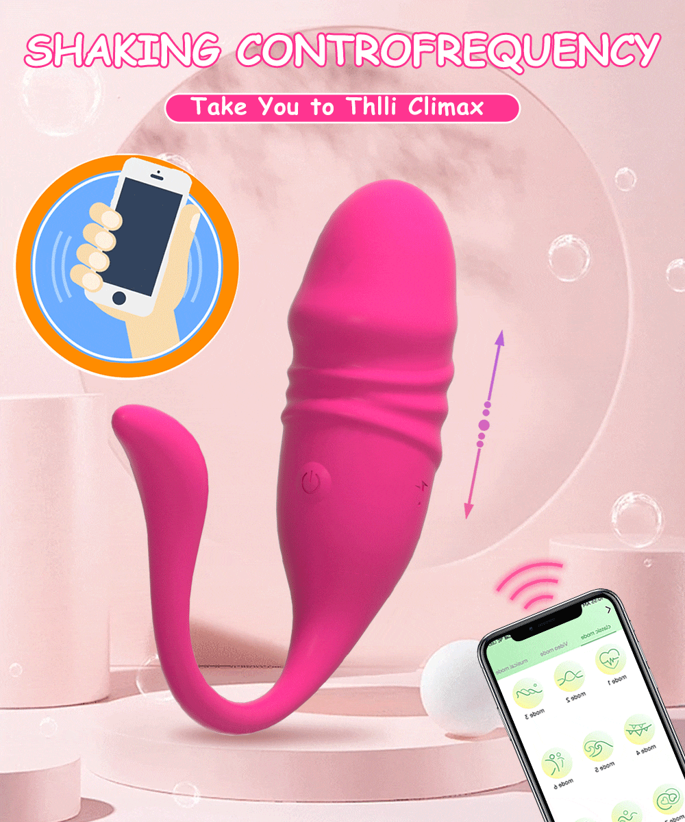  Đại lý Trứng rung tình yêu 2 đầu rung thụt điều khiển từ xa qua app loại tốt