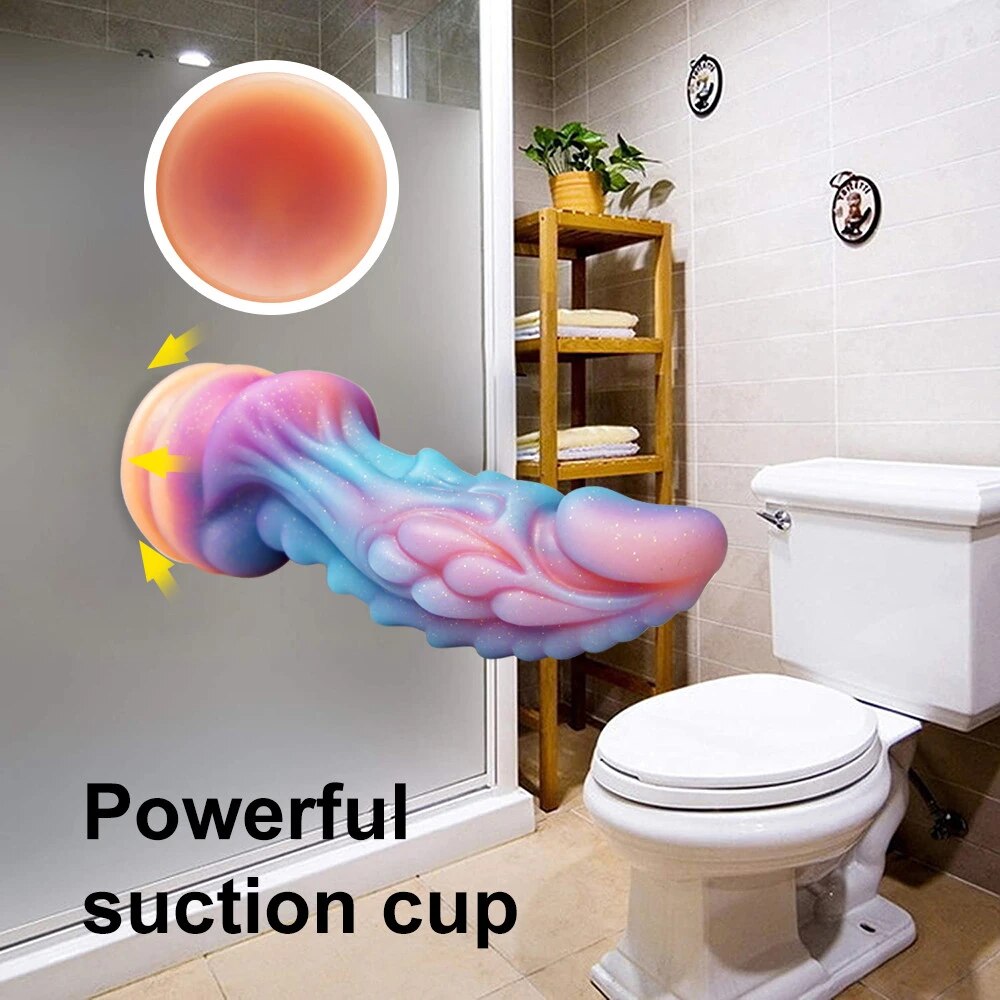  So sánh Dương vật giả phát sáng hình rồng size lớn đế gắn tường nhiều màu cao cấp