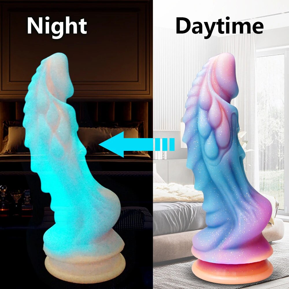  So sánh Dương vật giả phát sáng hình rồng size lớn đế gắn tường nhiều màu cao cấp