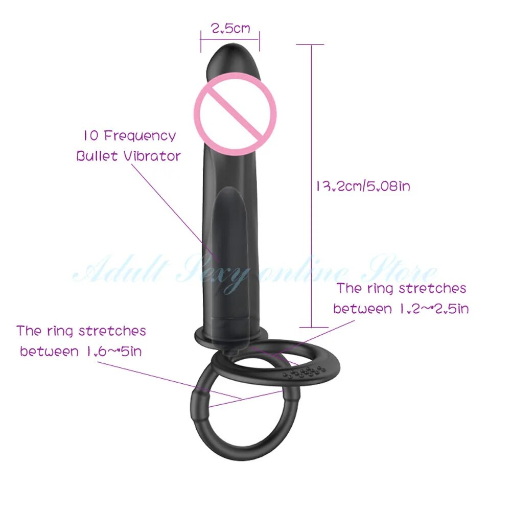  Shop bán Dương vật giả kết hợp vòng đeo kích thích hậu môn đồ chơi cho gay loại tốt
