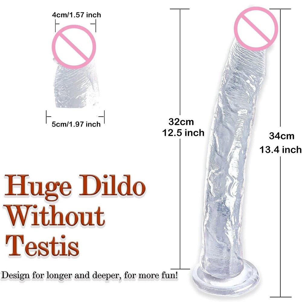 Cung cấp Dương vật giả dính tường giống thật kích cỡ lớn size 13 inch silicon siêu mềm mới nhất