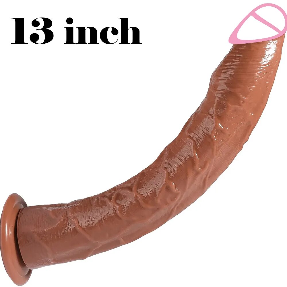 Cung cấp Dương vật giả dính tường giống thật kích cỡ lớn size 13 inch silicon siêu mềm mới nhất