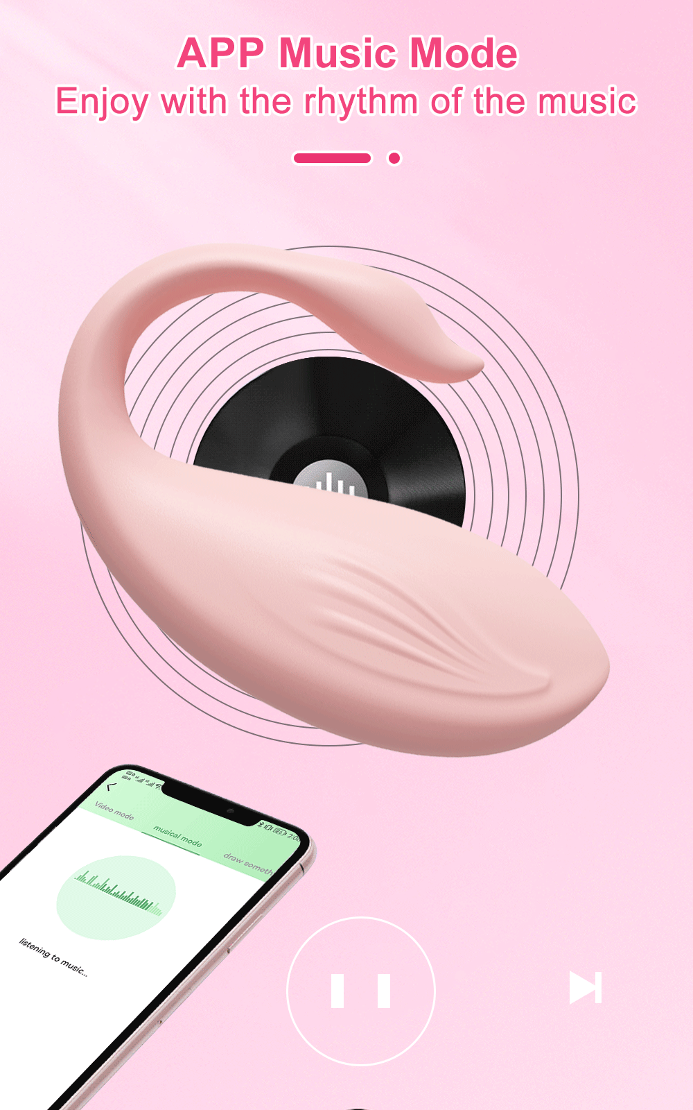  Kho sỉ Trứng rung bluetooth Love Spouse điều khiển qua app điện thoại hình thiên nga hàng mới về