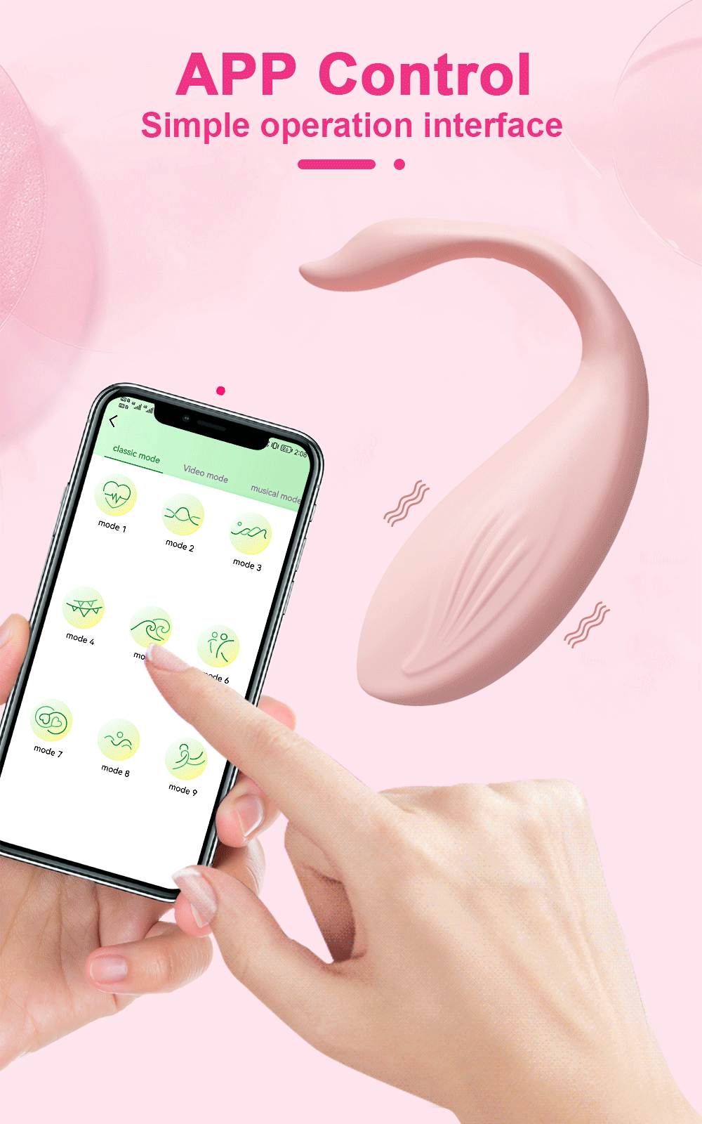 Kho sỉ Trứng rung bluetooth Love Spouse điều khiển qua app điện thoại hình thiên nga hàng mới về