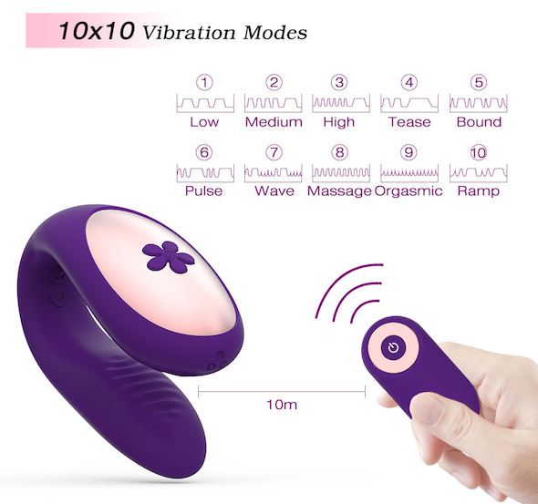  Nơi bán Máy massage âm đạo rung 2 đầu EasyToys điều khiển từ xa giá sỉ
