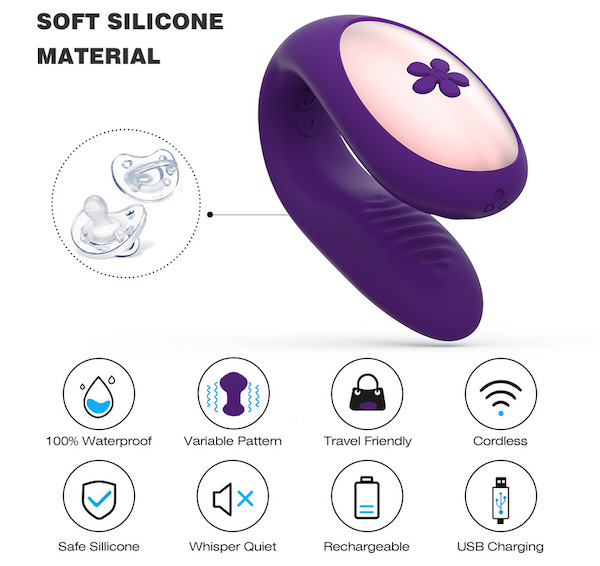  Nơi bán Máy massage âm đạo rung 2 đầu EasyToys điều khiển từ xa giá sỉ