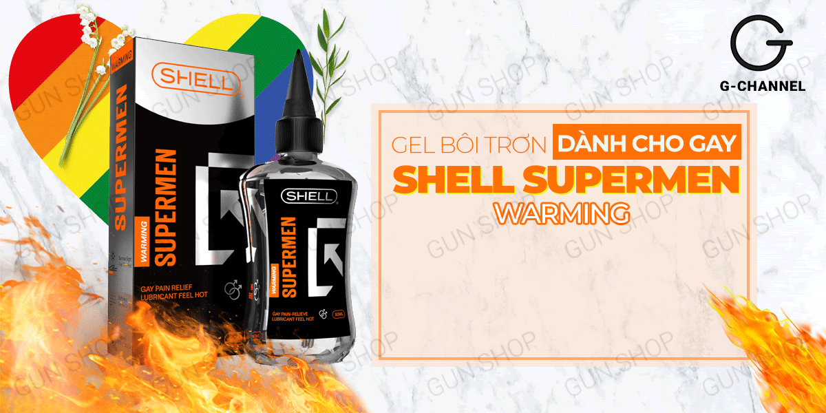 Cung cấp Gel bôi trơn hậu môn nóng ấm - Shell Supermen Warming - Chai 90ml giá rẻ Cung cấp Gel bôi trơn hậu môn nóng ấm - Shell Supermen Warming - Chai 90ml giá rẻ