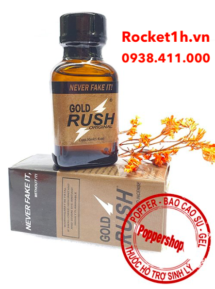 Popper Gold Rush 30ml – Tinh Dầu Kích Thích Phê Nhẹ Đẳng Cấp