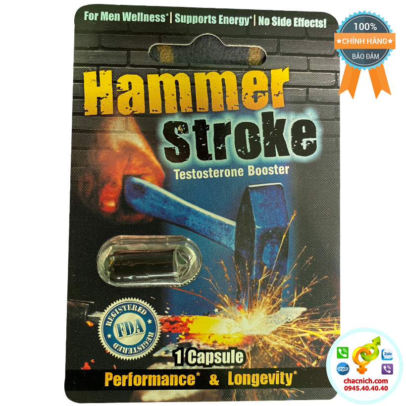 Đại lý Viên uống thảo dược hỗ trợ cải thiện sinh lý nam giới Hammer Stroke - Vỉ 1 viên hàng xách tay Đại lý Viên uống thảo dược hỗ trợ cải thiện sinh lý nam giới Hammer Stroke - Vỉ 1 viên hàng xách tay