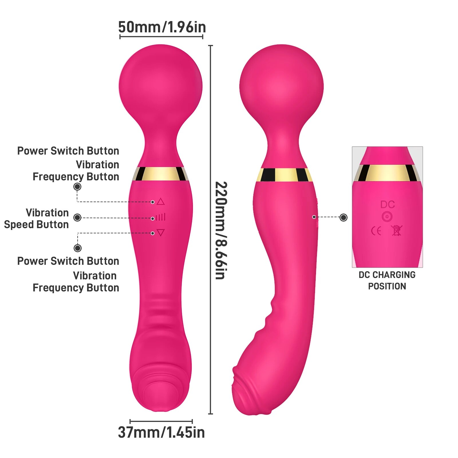  So sánh Chày rung tình yêu 2 đầu xoay 360 độ massage kích thích điểm G giá rẻ