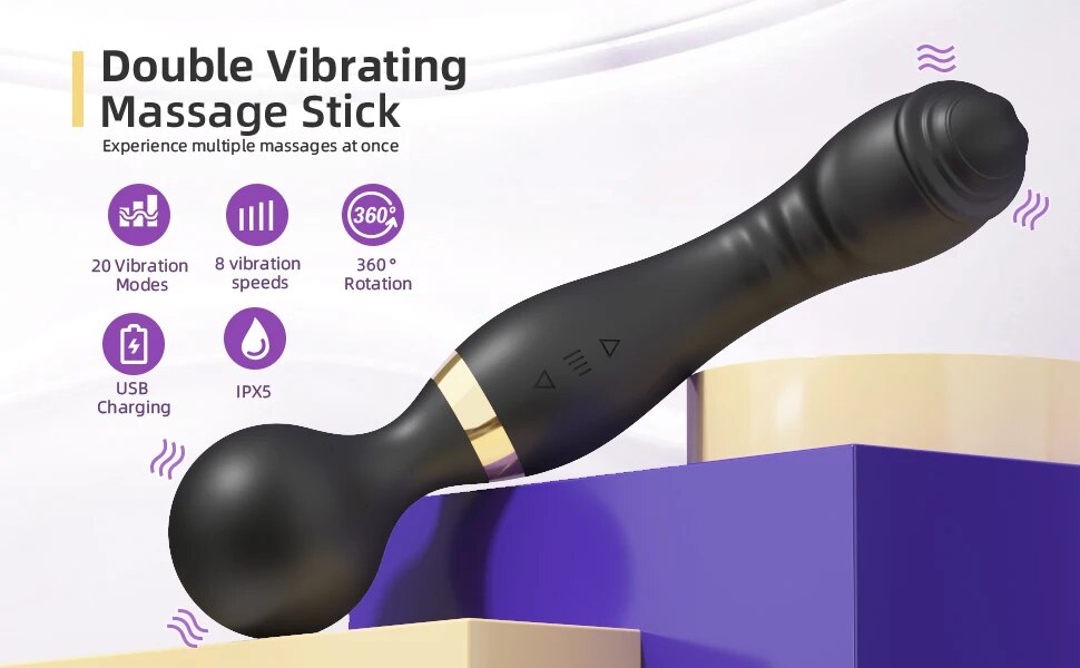  So sánh Chày rung tình yêu 2 đầu xoay 360 độ massage kích thích điểm G giá rẻ