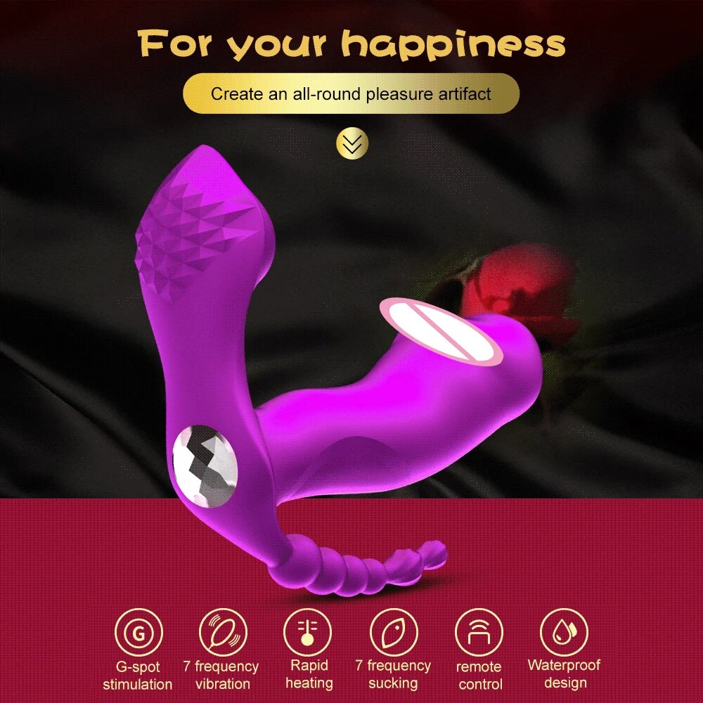  Nhập sỉ Máy massage 3 in 1 rung kích thích điểm G bú hút âm đạo toả nhiệt hàng mới về