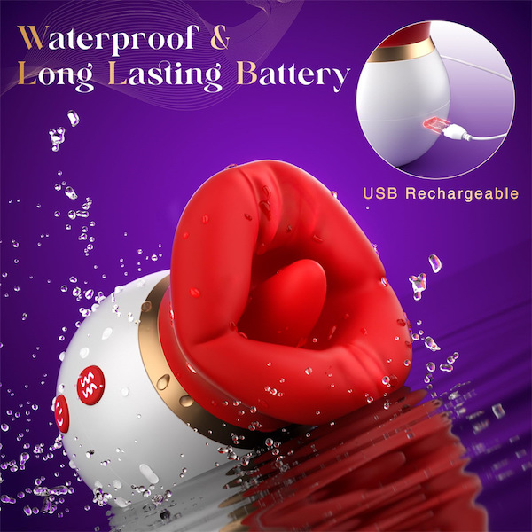  Sỉ Máy rung hút kèm lưỡi bú liếm 3 in 1 massage kích thích điểm G giá rẻ