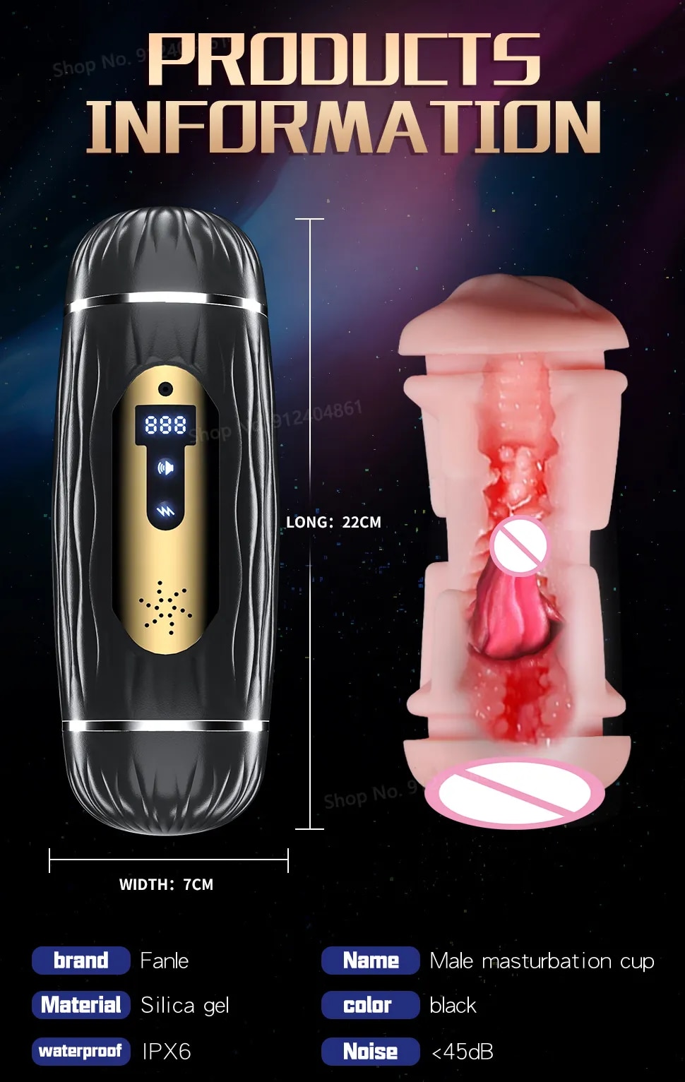  Nơi bán Âm đạo giả Masturbation Cup rung máy bú mút thổi kèn cho nam giới giá rẻ