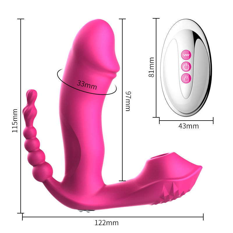  Nhập sỉ Máy massage 3 in 1 rung kích thích điểm G bú hút âm đạo toả nhiệt hàng mới về