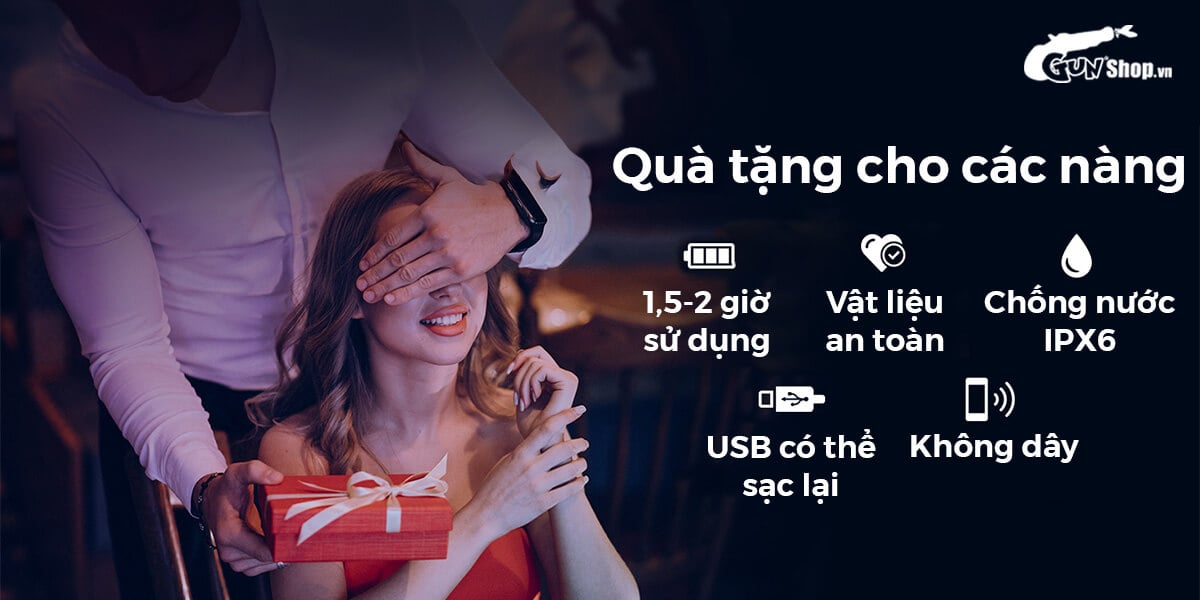 Cung cấp Máy massage kẹp vú Lovense Gemini điều khiển qua app kích thích điểm G giá rẻ