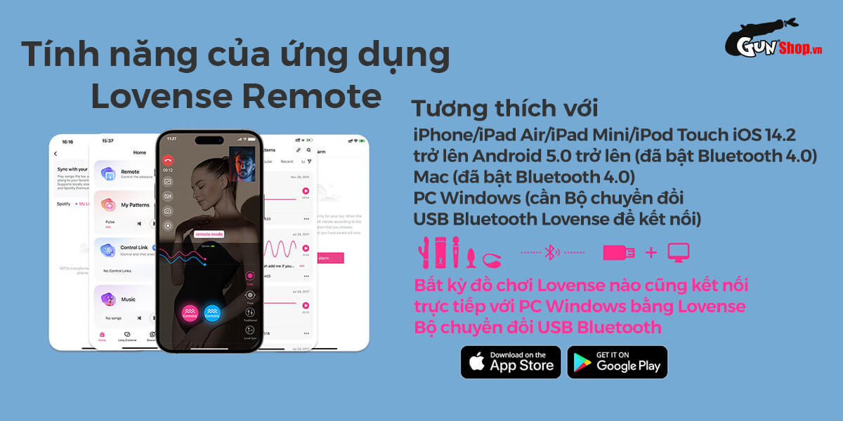 Cung cấp Máy massage kẹp vú Lovense Gemini điều khiển qua app kích thích điểm G giá rẻ
