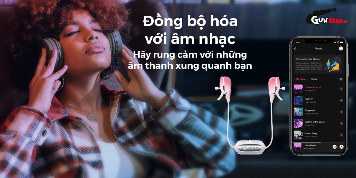 Cung cấp Máy massage kẹp vú Lovense Gemini điều khiển qua app kích thích điểm G giá rẻ