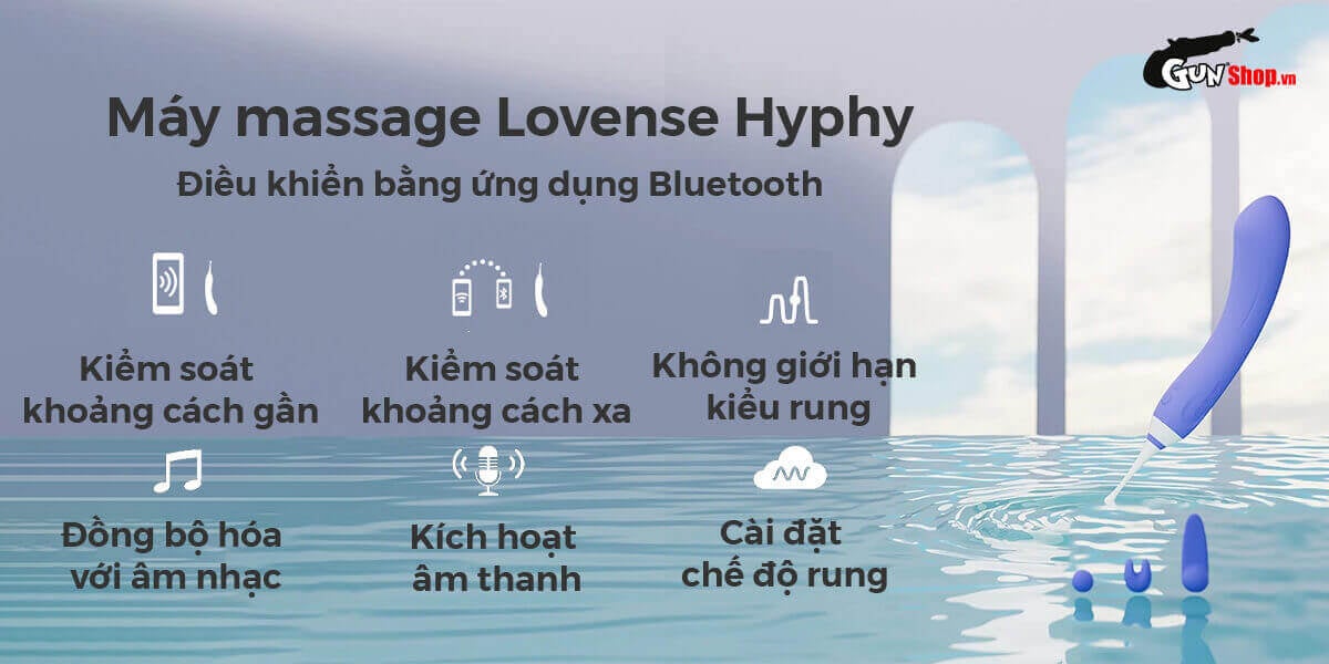 Máy massage Lovense Hyphy 2 đầu kích thích điểm G dễ dùng