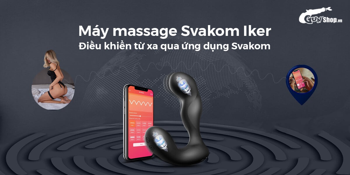  Sỉ Máy massage hậu môn Svakom Iker JR điều khiển qua app ứng dụng nhập khẩu