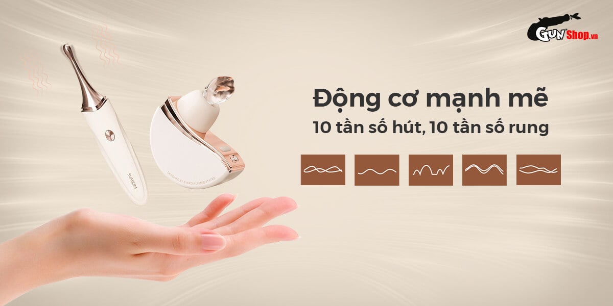  Địa chỉ bán Máy massage cao cấp Svakom Meet Fleur rung bú mút toả nhiệt hàng mới về