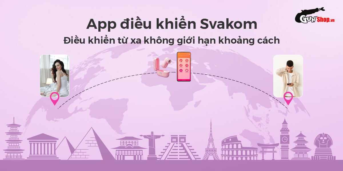  Địa chỉ bán Máy massage Svakom Mimiki hình tai nghe bú hút điều khiển qua app nhập khẩu