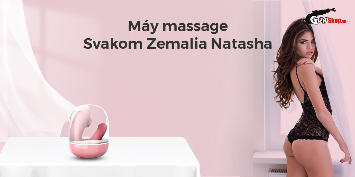 Máy rung hút điểm G Svakom Zemalia Natasha đa năng kích thích
