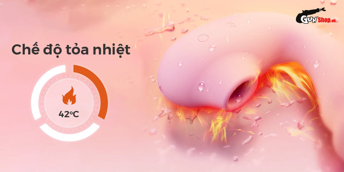  Giá sỉ Máy massage Svakom Zemalia Tana 2 đầu rung bú hút toả nhiệt uốn cong giá tốt