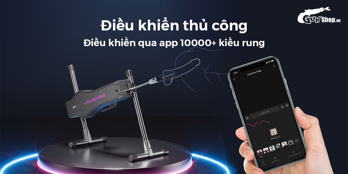 Nơi bán Máy làm tình tự động Lovense Sex Machine rung thụt 2 đầu điều khiển bằng điện thoại mới nhất