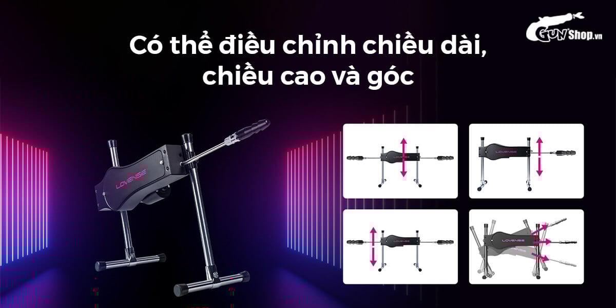  Nơi bán Máy làm tình tự động Lovense Sex Machine rung thụt 2 đầu điều khiển bằng điện thoại mới nhất