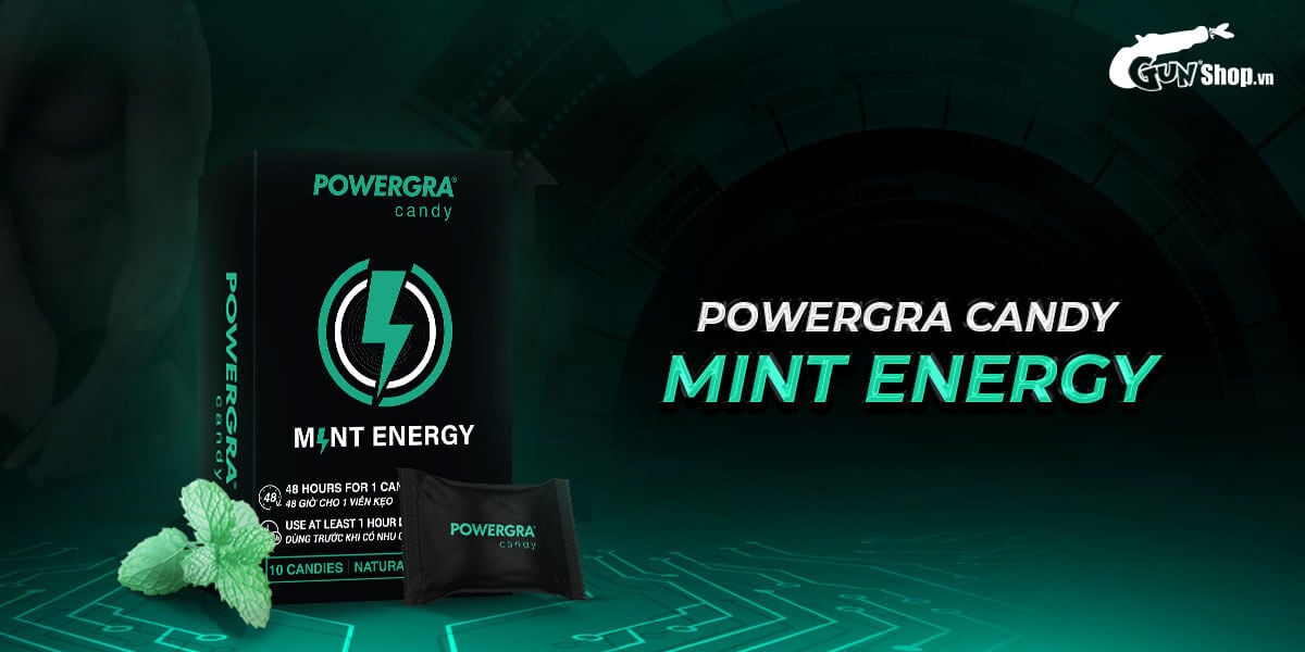  So sánh Kẹo bạc hà Powergra Mint Energy tăng cường sinh lý nam giới - Hộp 10 viên hàng mới về