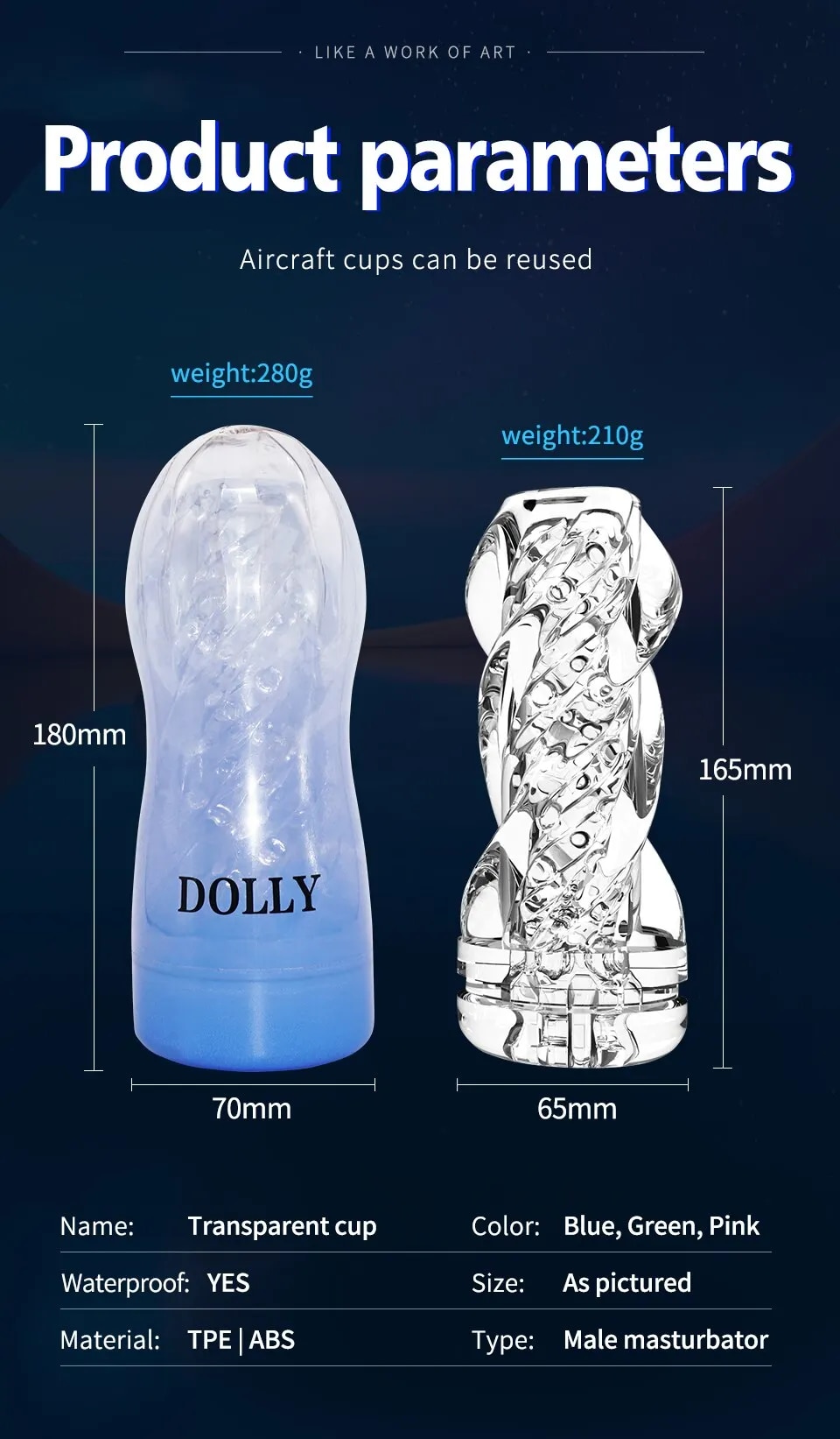  Địa chỉ bán Cốc thủ dâm trong suốt Dolly silicon siêu mềm cao cấp