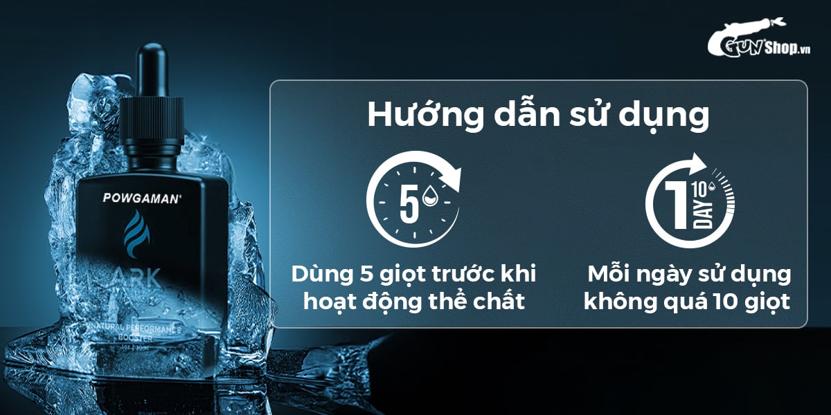 Đánh giá Tinh chất gia tăng cảm xúc Powgaman Ark Drops - Chai 30ml nhập khẩu Đánh giá Tinh chất gia tăng cảm xúc Powgaman Ark Drops - Chai 30ml nhập khẩu