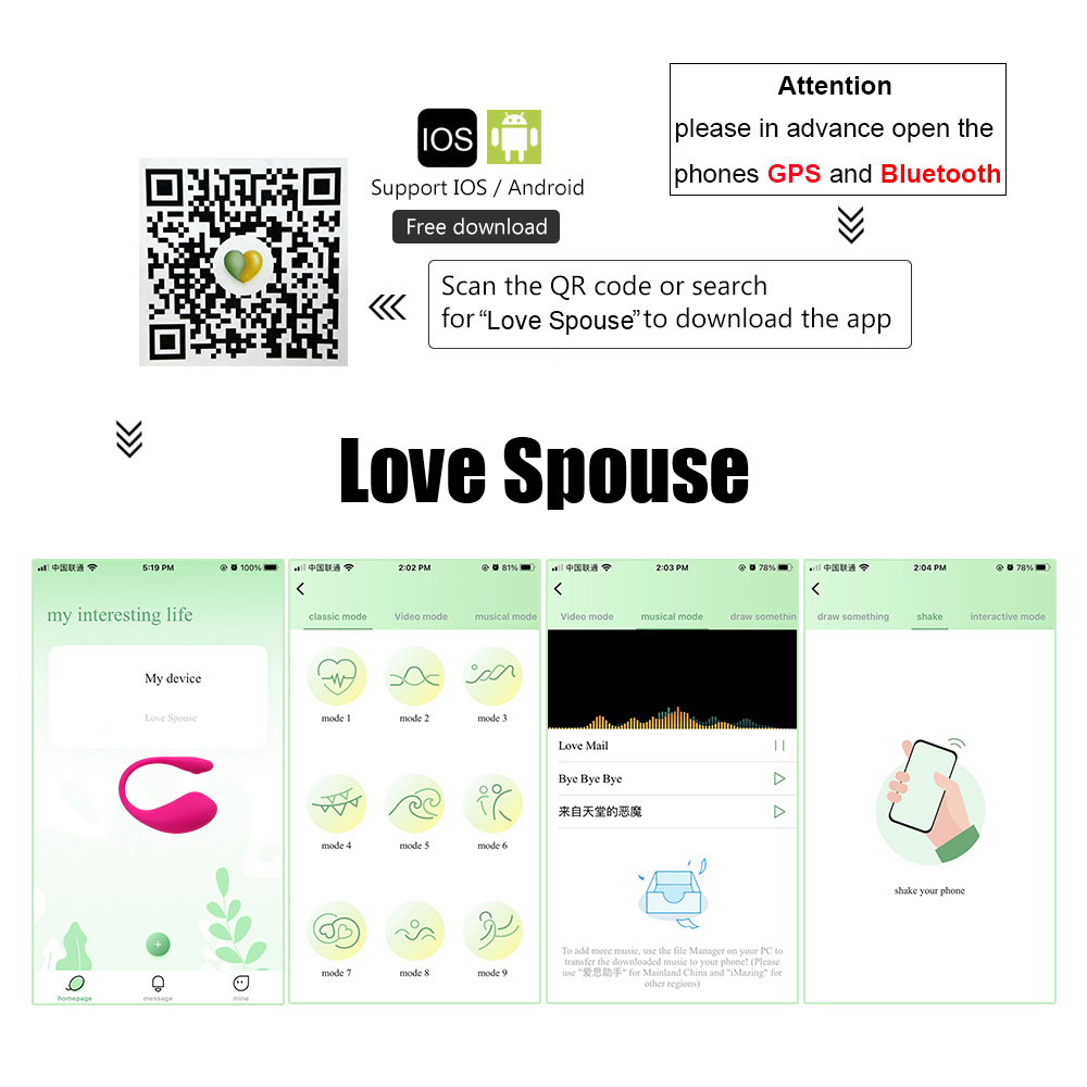  Bỏ sỉ Trứng rung tình yêu Love Spouse gắn quần chip điều khiển từ xa qua app điện thoại chính hãng