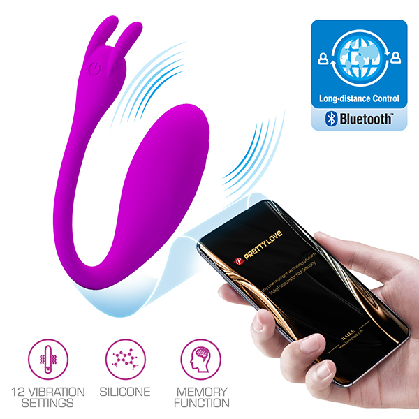  Thông tin Trứng rung 2 đầu Pretty Love Catalina điều khiển qua App bluetooth smartphone chính hãng