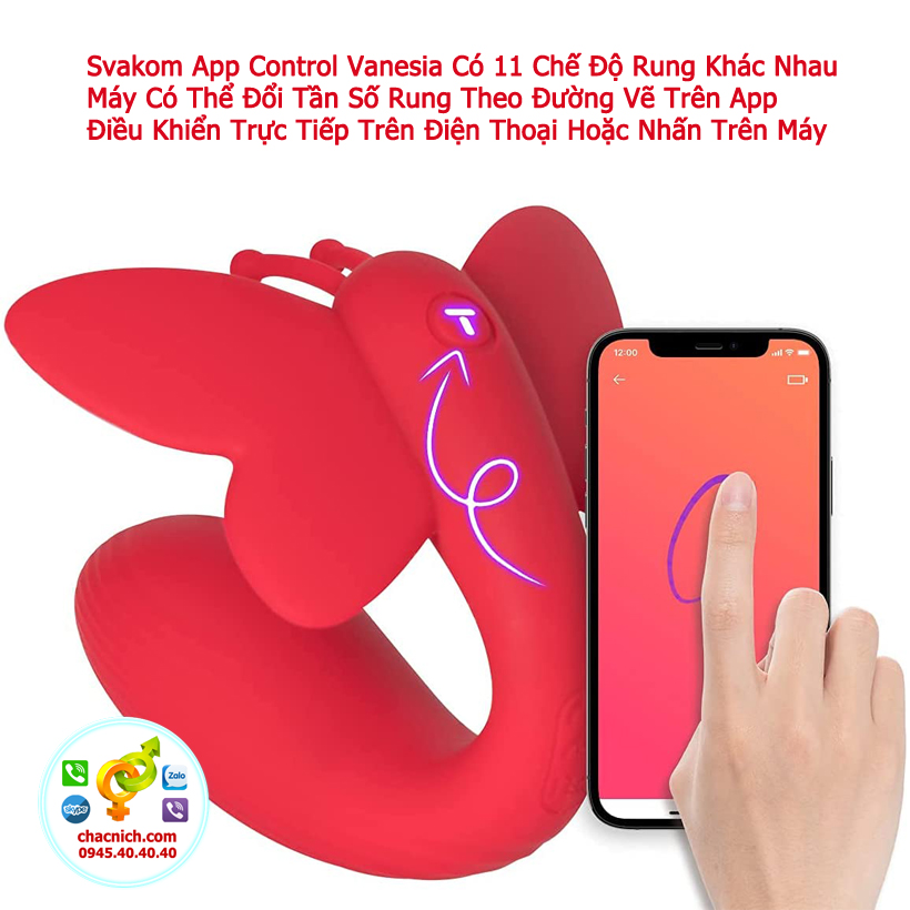Máy rung đa năng Vanesia điều khiển App tăng khoái cảm
