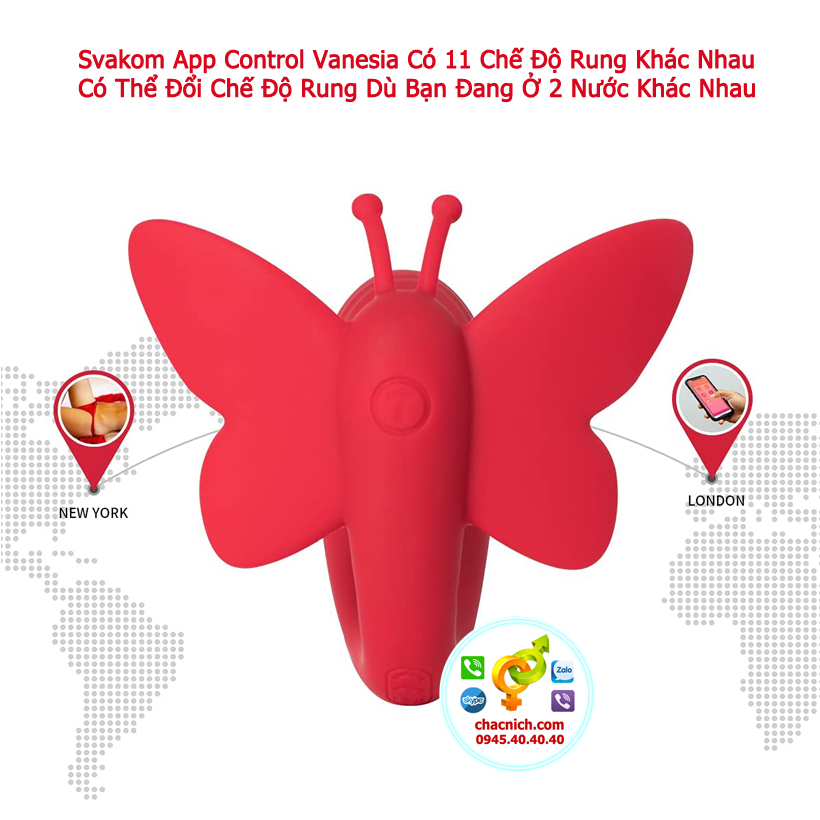 Máy rung đa năng Vanesia điều khiển App tăng khoái cảm
