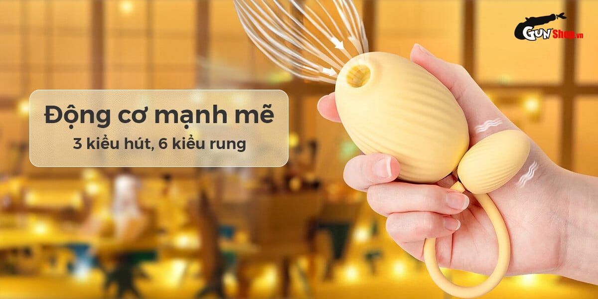  Kho sỉ Trứng rung 2 đầu Svakom Zemalia Gigi rung bú hút kích thích điểm G tốt nhất