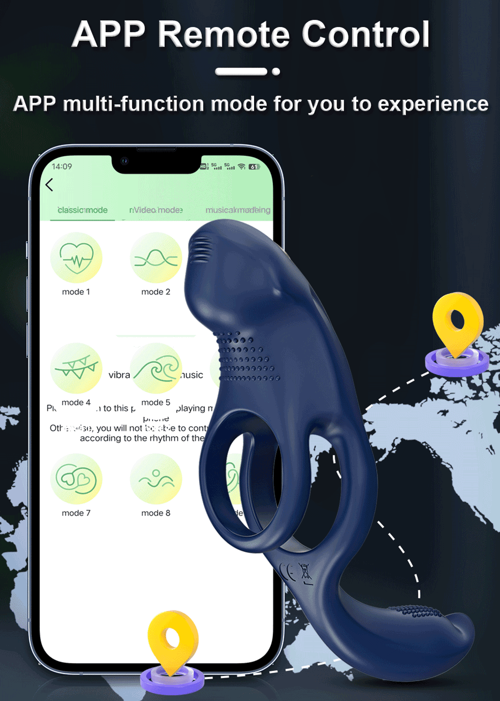  Phân phối Vòng Đeo Dương Vật Love Spouse rung kích thích điểm G điều khiển qua app hàng mới về