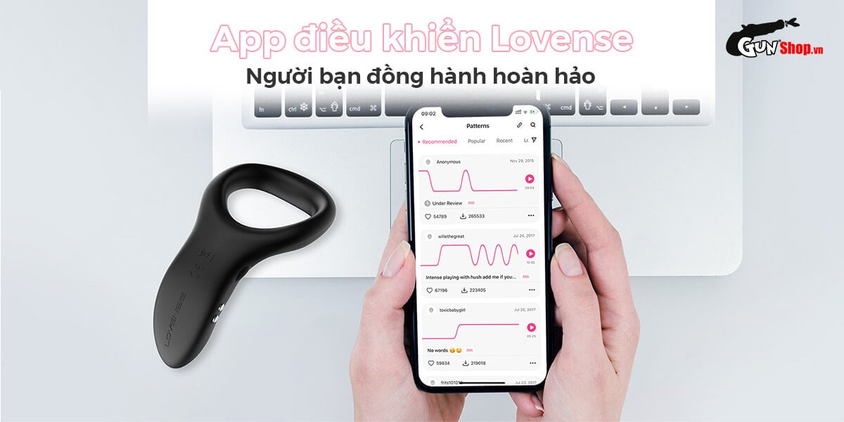  Bỏ sỉ Vòng đeo dương vật Lovense Diamo 10 chế độ rung điều khiển qua app chính hãng